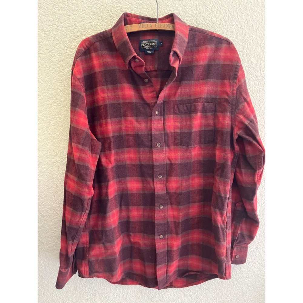 Pendleton Mason Flannel Button Down Men’s Size Me… - image 1